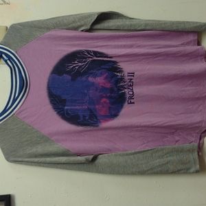 Women's size medium frozen 2 long sleeve shirt-0566